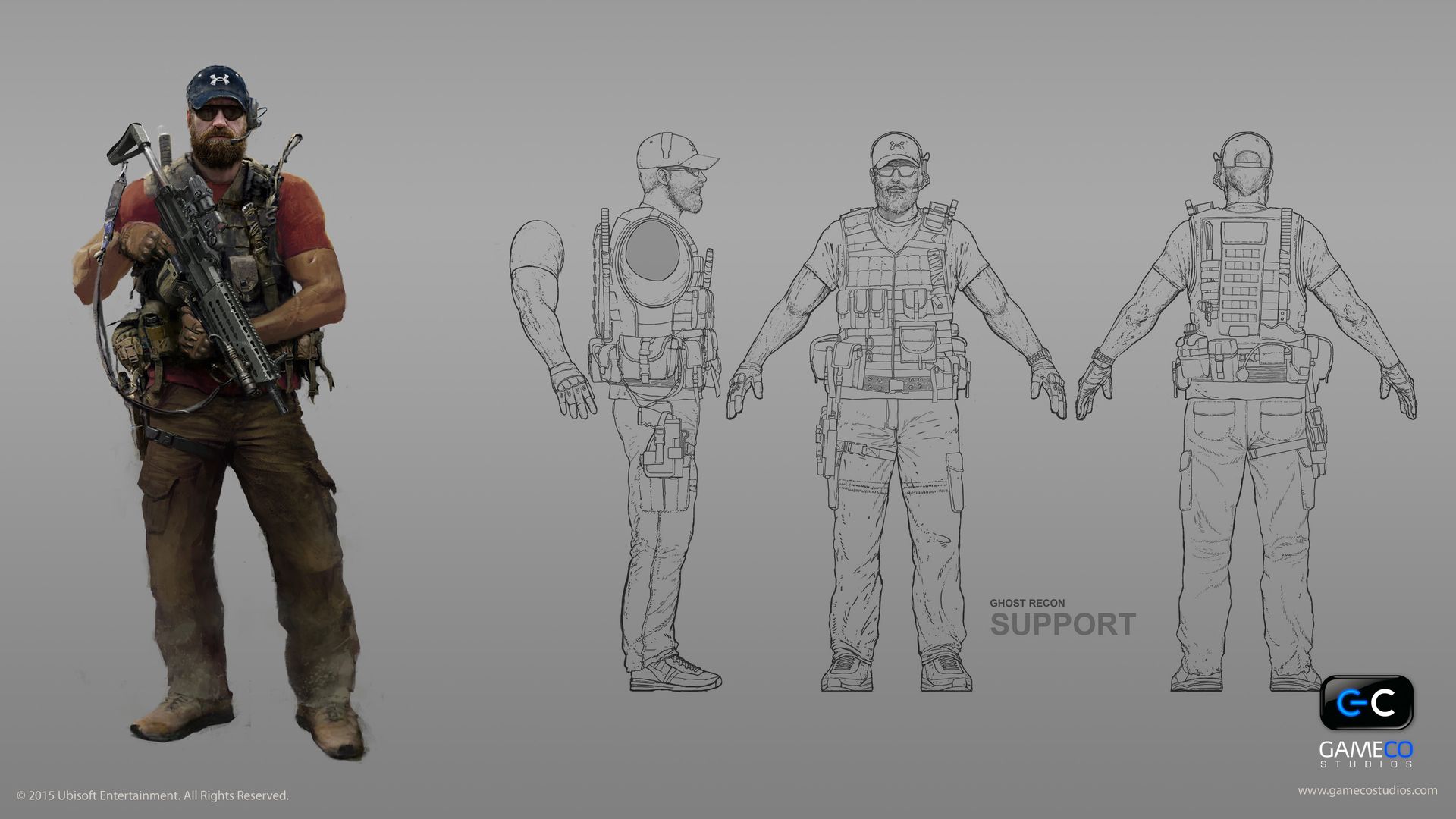 Ghost Recon Wildlands character concept - Support